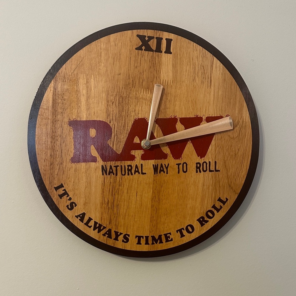 RAW Wooden Wall Clock